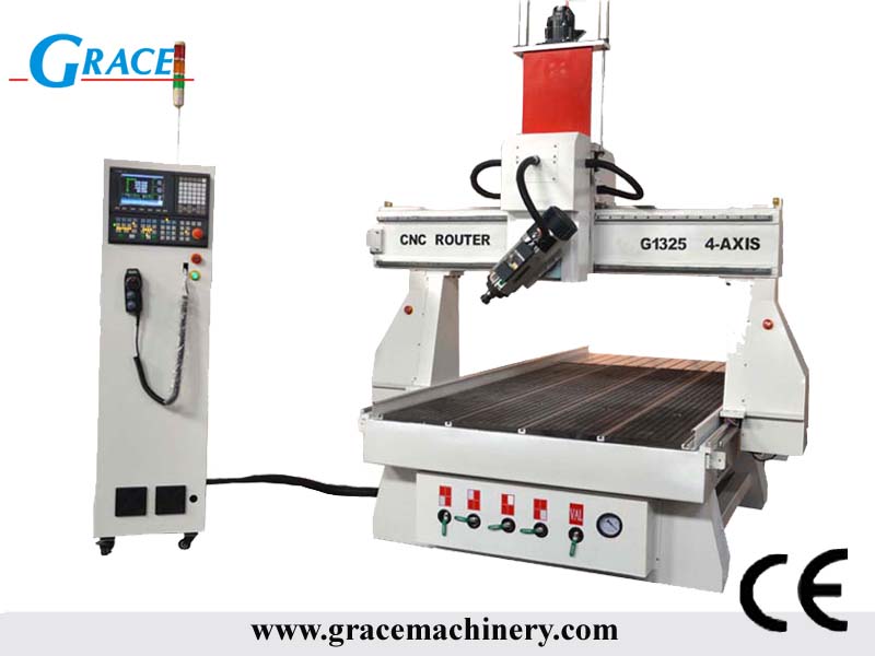 180 degree rotate spindle 4 axis cnc router G1325